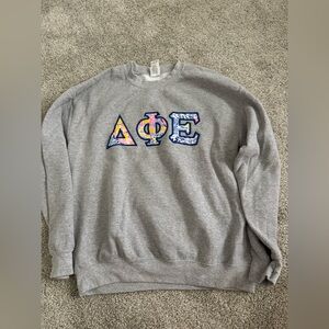 Delta phi epsilon letter sweatshirt